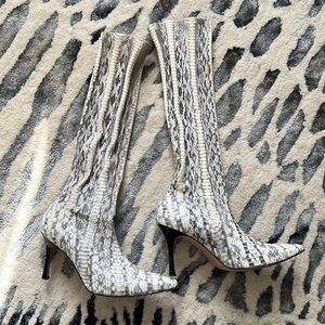 Manolo Blahnik Snakeskin Boot | 37.5